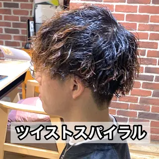 ショート パーマ メンズ メンズパーマ&メンズ 縮毛矯正/平野/渋谷のヘアスタイル
