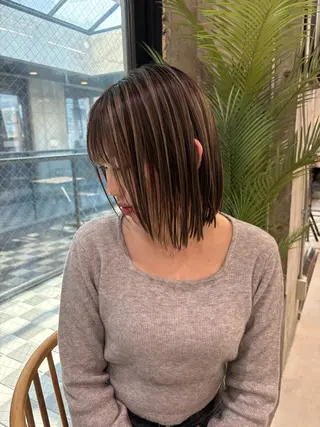 ミディアム カラー KAEDE🌺Wカ ラー/ホワイトカラーのヘアスタイル