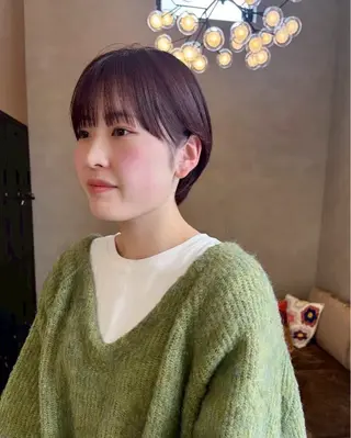 ショート 草野ゆずき⌇縮毛矯正 ⌇Wカラー⌇レイヤーのヘアスタイル