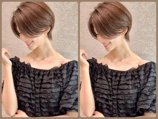 ショート レイヤー❣️縮毛矯 川村利幸のヘアスタイル