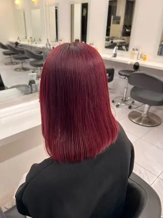 セミロング カラー 💖札幌カラー 指名No.1💖玲奈のヘアスタイル