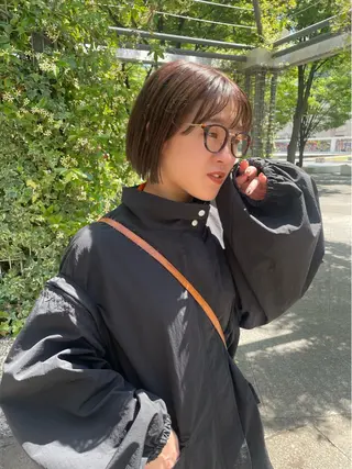 ショート 🎧パーソナルケア/ 透明感カラー/ミユのヘアスタイル