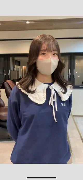 ロング 落合希 Olivebeigeのヘアスタイル