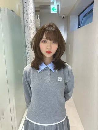 ミディアム カラー 矢野 晃平のヘアスタイル