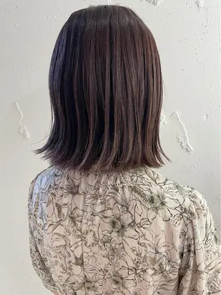 ミディアム カラー ヘアアレンジ 透明感color 🥣suzunaのヘアスタイル