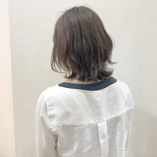 ミディアム カラー 横浜ブリーチムラ直し ハイトーン/ブリーチのヘアスタイル