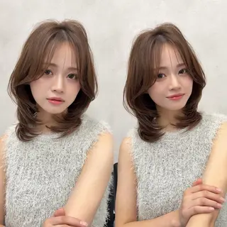 セミロング モテカラー🫧💕 RIOのヘアスタイル
