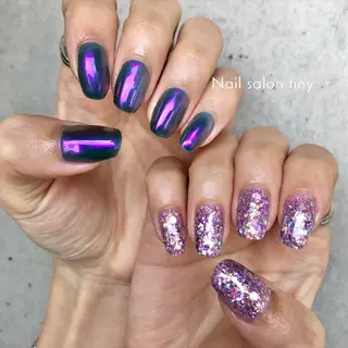 ネイル Nail salon tiny🩵のネイルデザイン