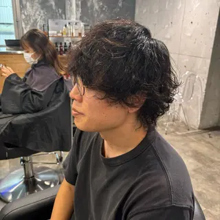 メンズ 🪽直毛男子の救世主 🪽フェザーパーマのヘアスタイル