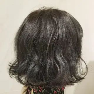 ミディアム カラー 🌿赤み消し/ 艶カラー落合 優🌿のヘアスタイル