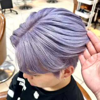 ショート カラー メンズ 髪質改善/ブラック ヘア/リンのヘアスタイル