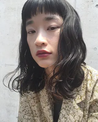 ミディアム パーマ 🌸透明感艶 カラー🌸Yuukiのヘアスタイル