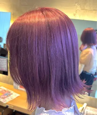 ショート カラー 🌈コテ巻き風パーマ LOHASせいな🌈のヘアスタイル