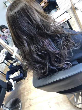 ミディアム カラー 大久保 隆蔵のヘアスタイル