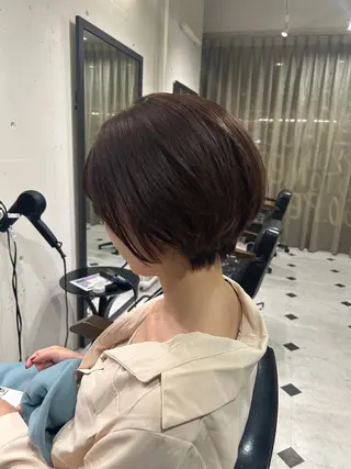 ショート 🌟デザインカラー 久保悠那のヘアスタイル