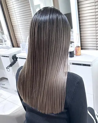ロング カラー ＡＳＨ大宮/ブリーチ 髪質改善/カラーのヘアスタイル