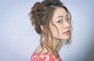 ヘアアレンジ レイヤー×顔周り/ 髪質改善/川上京香のヘアスタイル