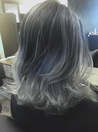 ミディアム カラー 笠谷 正之のヘアスタイル
