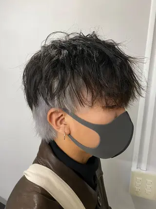 ショート カラー パーマ メンズ メンズパーマ/カラー /店長コハシ◎のヘアスタイル