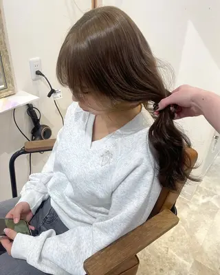 ロング カラー 盛れる顔まわり✨🎀 レイヤー別所好葉のヘアスタイル