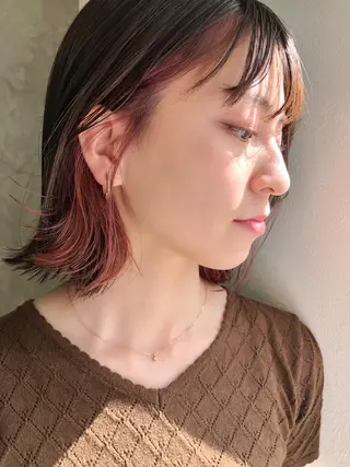 ミディアム カラー 原田 慎吾のヘアスタイル