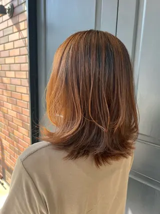 ミディアム cyan Amiのヘアスタイル
