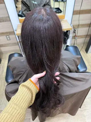 ロング カラー 德永 なつきのヘアスタイル