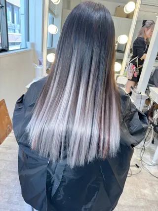ロング 横浜🍒ルーツカラー エクステ／RIEのヘアスタイル