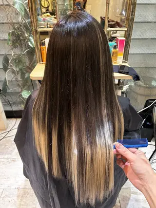 ロング カラー 6Dエクステ 鳥谷ミナトのヘアスタイル