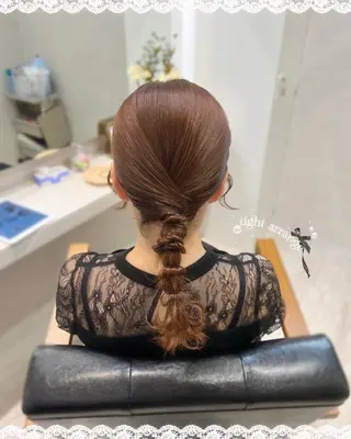 ミディアム ヘアアレンジ 菅村 緋莉🎀ガーリーヘアのヘアスタイル