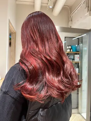 ロング カラー 🩷ダブルカラー/ 暖色カラー🌟るみのヘアスタイル