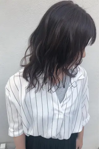 ミディアム カラー 髪質改善/艶髪 やまなかのヘアスタイル