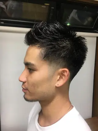 ショート メンズ 牧 颯斗のヘアスタイル
