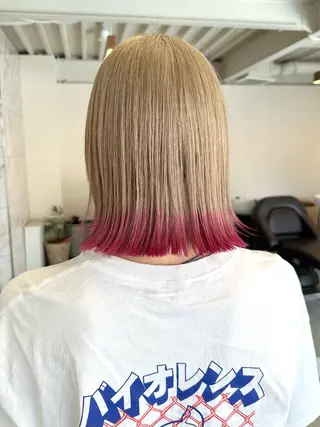 ショート カラー ハイトーン×似合わせ 🌱中川慎之介のヘアスタイル