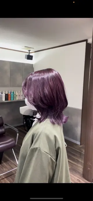 ミディアム レイヤー🩶🎀 ブリーチ/なるのヘアスタイル