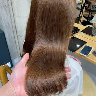 ロング カラー ブリーチなし 暖色カラー/井上あいのヘアスタイル