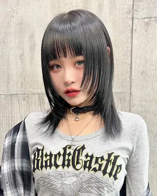 ミディアム Null 表参道のヘアスタイル