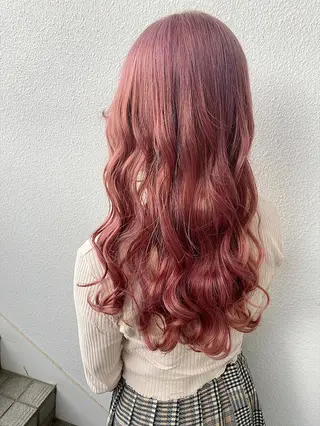 セミロング カラー ブリーチ koheiのヘアスタイル