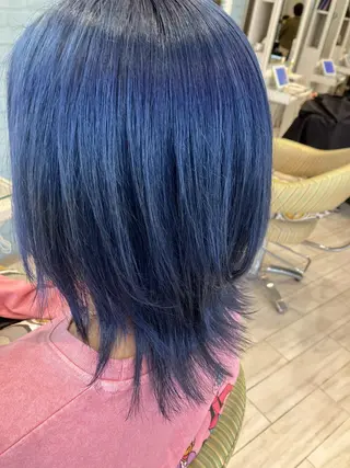 ミディアム カラー 永倉 はるかのヘアスタイル