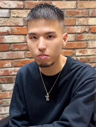 ショート カラー パーマ メンズ HIRO GINZA所属・中原 滉太のヘアスタイル