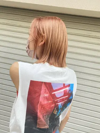 カラー 大山 茶子のヘアスタイル