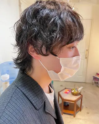 ミディアム パーマ ❏アンニュイパーマ 川原畑 拓也❏のヘアスタイル
