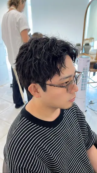 ショート パーマ メンズ 🏆メンズヘア特化 🥇代表りんぺーのヘアスタイル