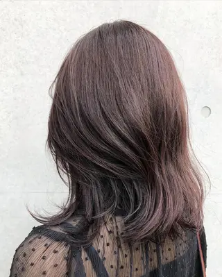 セミロング カラー くまがい みゆ【edge.】のヘアスタイル