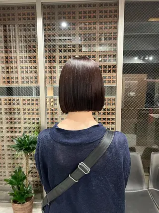 ショート カラー ボブパーマコテ巻き風 パーマNo1深江秀平のヘアスタイル