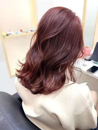 ミディアム カラー 🍒透明感カラー/ セット/SAKURAのヘアスタイル