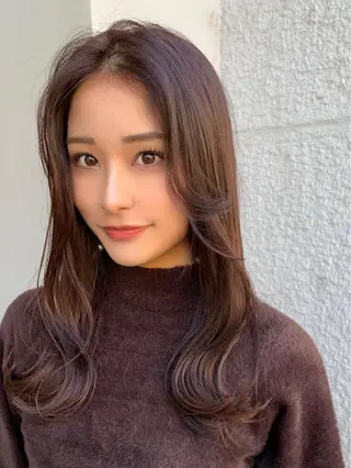 ロング 須田 ゆかりのヘアスタイル