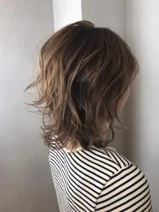ミディアム カラー BROCANTE立川 karasawa.nのヘアスタイル