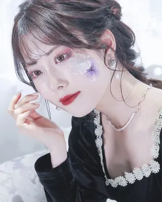 セミロング ヘアアレンジ JUNSHIN🦋 ヘアセット／カラーのヘアスタイル