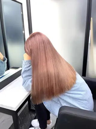 ロング カラー 髪質改善/堀江 ケアカラーtoshiのヘアスタイル